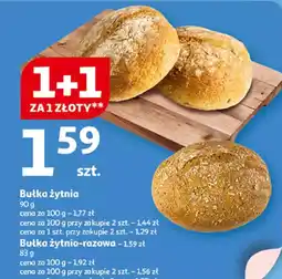 Auchan Bułka żytnia oferta