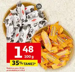 Auchan Krówki mleczne, maślane, czekoladowe lub truskawkowe Złotokłos oferta