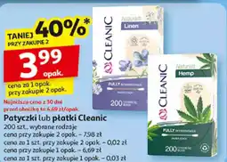 Auchan Patyczki lub płatki Cleanic oferta