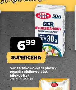 Netto Ser sałatkowo-kanapkowy wysokobiałkowy SBA Mlekovita oferta