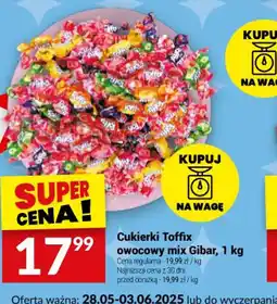 Twój Market Cukierki Toffix owocowy mix Gibar oferta