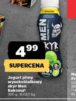 Netto Jogurt pitny wysokobiałkowy skyr Men Bakoma oferta