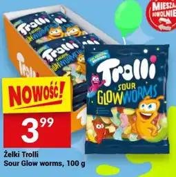 Twój Market Zelki Trolli Sour Glow worms oferta