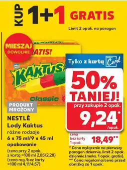 Kaufland Nestlé lody kaktus oferta