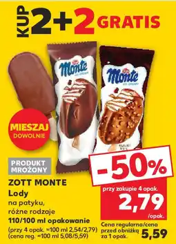 Kaufland Zott monte lody oferta
