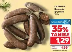 Kaufland Olewnik kaszanka gryczana oferta