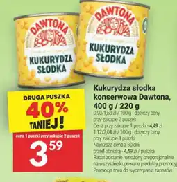 Twój Market Kukurydza słodka konserwowa Dawtona oferta