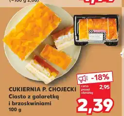 Kaufland Cukiernia p. chojecki ciasto z galaretką i brzoskwiniami oferta