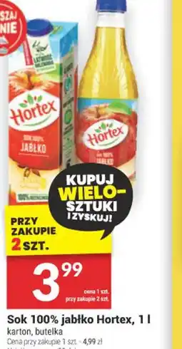 Twój Market Sok 100% jabłko Hortex oferta