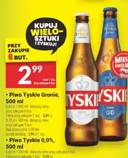 Twój Market Piwo Tyskie Gronie, Piwo Tyskie 0,0% oferta