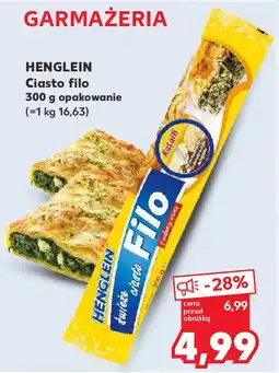 Kaufland Henglein ciasto filo oferta