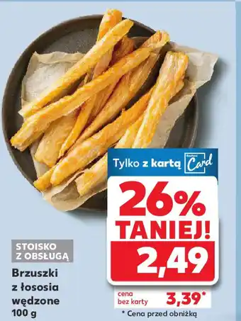 Kaufland Brzuszki z łososia wędzone oferta