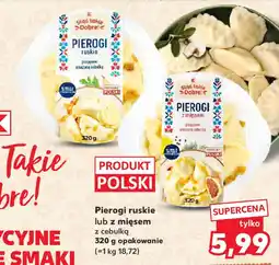 Kaufland Pierogi ruskie lub z mięsem oferta