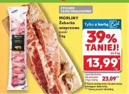 Kaufland Żeberka wieprzowe paski Morliny oferta