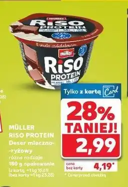Kaufland Deser czekoladowy Muller riso protein oferta