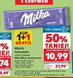 Kaufland Czekolada Milka alpenmilch oferta