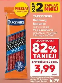 Kaufland Kabanosy wołowe Tarczyński exclusive oferta
