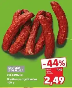 Kaufland Kiełbasa myśliwska Olewnik oferta