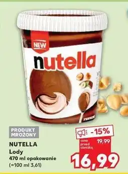 Kaufland Lód Nutella oferta