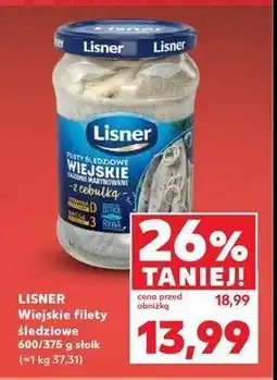 Kaufland Filety śledziowe wiejskie z cebulą Lisner oferta