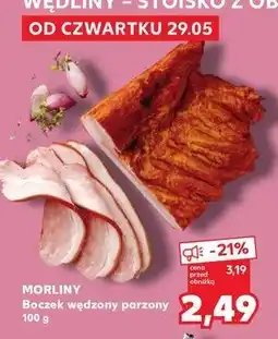 Kaufland Boczek wędzony parzony Morliny oferta