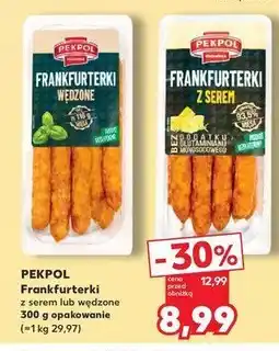 Kaufland Frankfurterki z serem Pekpol oferta
