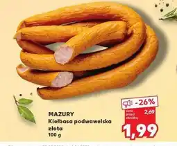 Kaufland Kiełbasa podwawelska złota Mazury ełk oferta