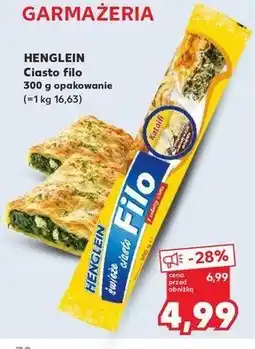 Kaufland Ciasto filo Henglein oferta