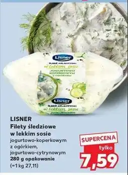 Kaufland Śledź atlantycki w lekkim sosie jogurtowo-cytrynowym Lisner oferta