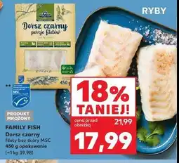 Kaufland Dorsz czarny filety bez skóry Family fish oferta