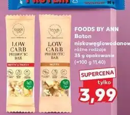 Kaufland Baton niskowęglowodanowy z orzechami i owocami Foods by ann oferta