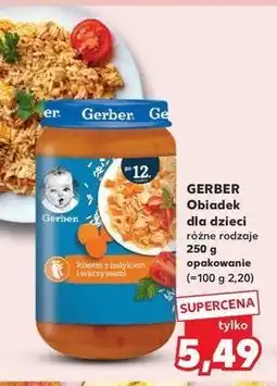Kaufland Obiadek risotto z indykiem i warzywami Gerber junior oferta