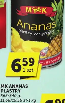 ABC Ananas plastry MK 565/340g oferta