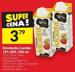 Twój Market Śmietanka Łaciata 18% UHT 250ml oferta