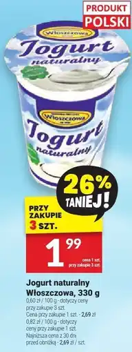 Twój Market Jogurt naturalny Włoszczowa 330g oferta