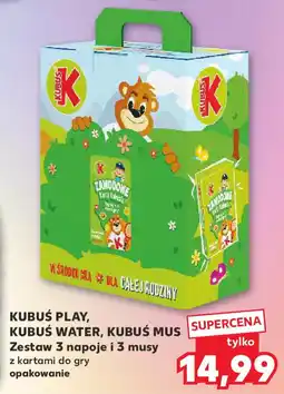 Kaufland Kubuś play, kubuś water, kubus mus oferta