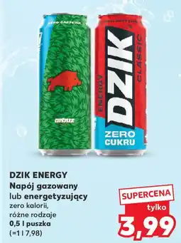 Kaufland Dzik energy napój gazowany lub energetyzujący oferta