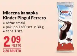Makro Mleczna kanapka Kinder Pingui Ferrero 30 g oferta
