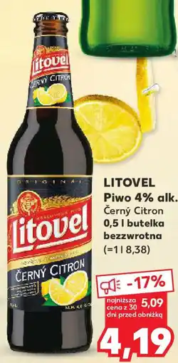 Kaufland Litovel piwo 4% alk. oferta