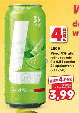 Kaufland Lech piwo 4% alk. oferta