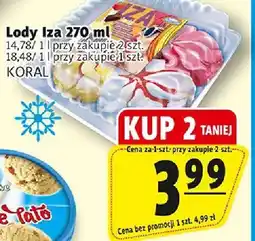 Prim Market Lody Iza 270ml Koral oferta