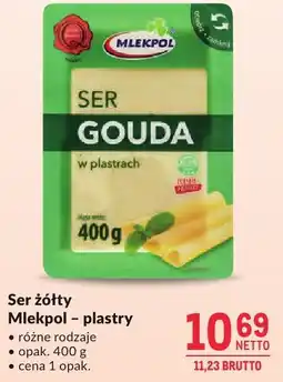 Makro Ser żółty Mlekpol plastry 400 g oferta