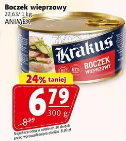 Prim Market Boczek wieprzowy Krakus 300g Animex oferta