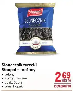 Makro Słonecznik turecki Stonpol prażony 100g oferta
