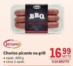 Makro Chorizo picante na grill Serrano 400g oferta