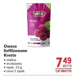 Makro Owoce liofilizowane Kresto 15g oferta