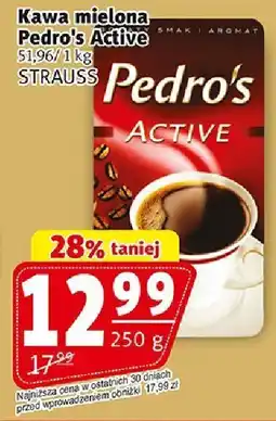 Prim Market Kawa mielona Pedro's Active 250g Strauss oferta