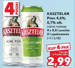 Kaufland Kasztelan piwo 4,6%, 5,7% alk. oferta