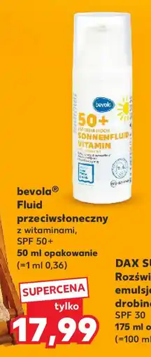 Kaufland Bevola fluid przeciwsłoneczny oferta