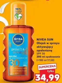 Kaufland Nivea sun olejek w sprayu aktywujący opaleniznę oferta